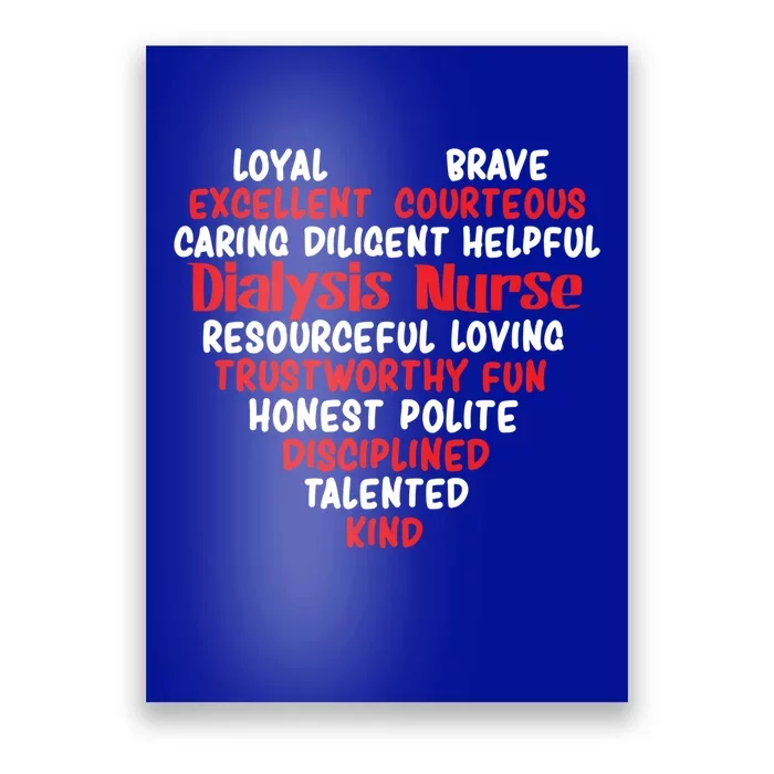 Funny Dialysis Nurse Great Gift Poster