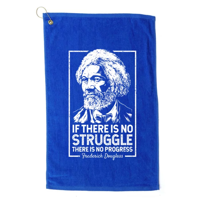 Frederick Douglas No Struggle Progress Black History Gift Platinum Collection Golf Towel