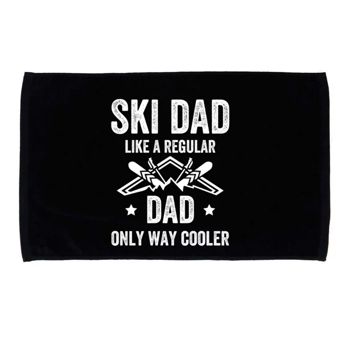 Fathers Day Novelty For Cool Ski Dad Gift Microfiber Hand Towel