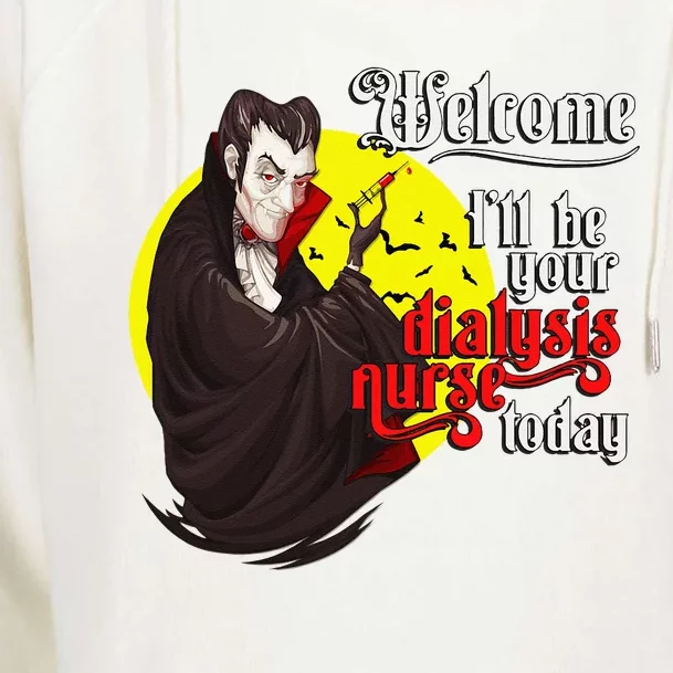 Funny Dialysis Nurse A Vampire Dialysis Nurse Womens Funnel Neck Pullover Hood