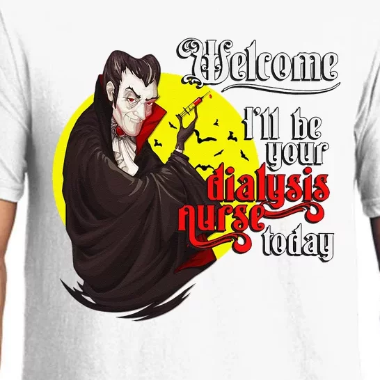 Funny Dialysis Nurse A Vampire Dialysis Nurse Pajama Set