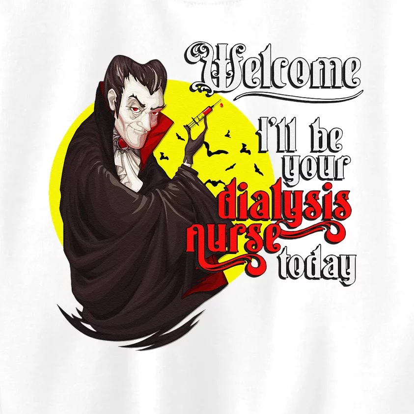 Funny Dialysis Nurse A Vampire Dialysis Nurse Kids Sweatshirt