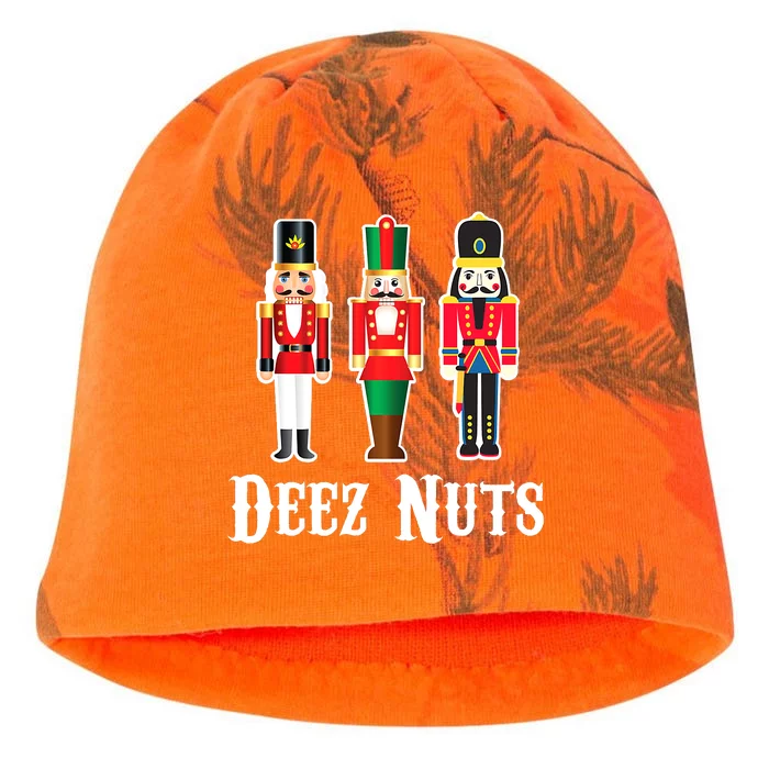 Funny Deez Nuts Nutcracker Crew Ugly Christmas Kati - Camo Knit Beanie