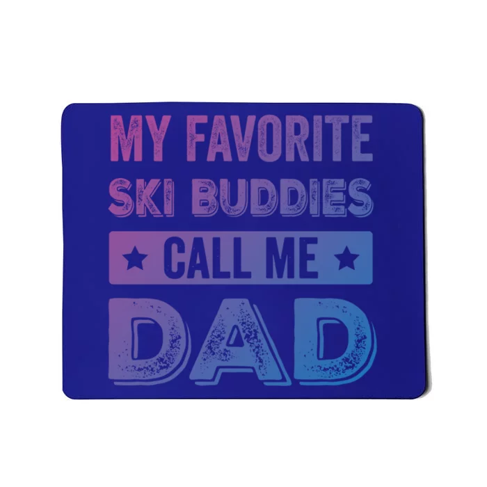 Fathers Day Novelty For Funny Ski Dad Gift Mousepad