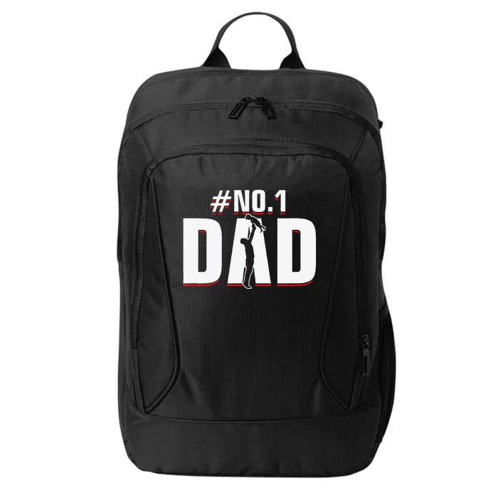 Fathers Day Number 1 Dad No. 1 Father Appreciation City Backpack