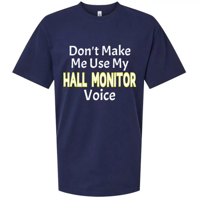 First Day Of School Hall Monitor Sueded Cloud Jersey T-Shirt