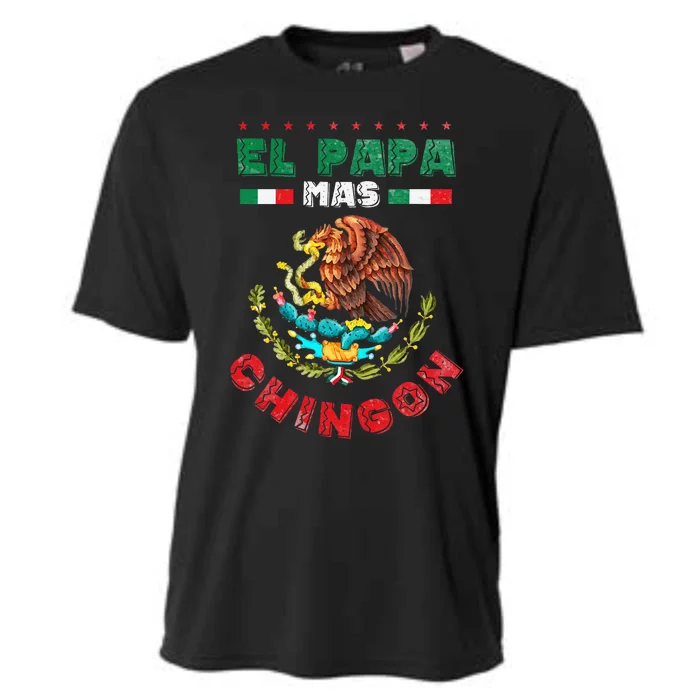 Fathers Day Or Dia Del Padre Or El Papa Mas Chingon Cooling Performance Crew T-Shirt