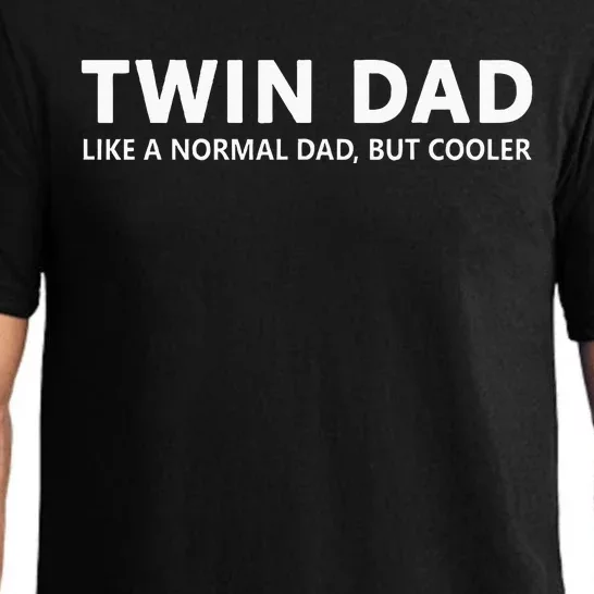 Funny Dad Of Twins Twin Dad Pajama Set