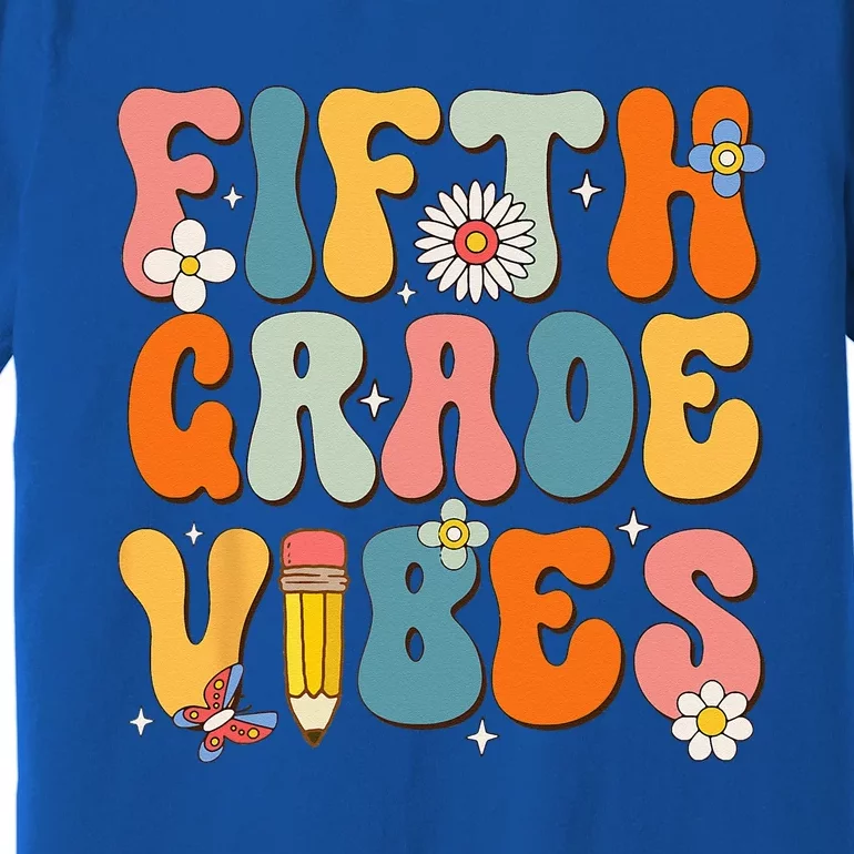 First Day Of School Fifth Grade Vibes Back To School Premium T-Shirt