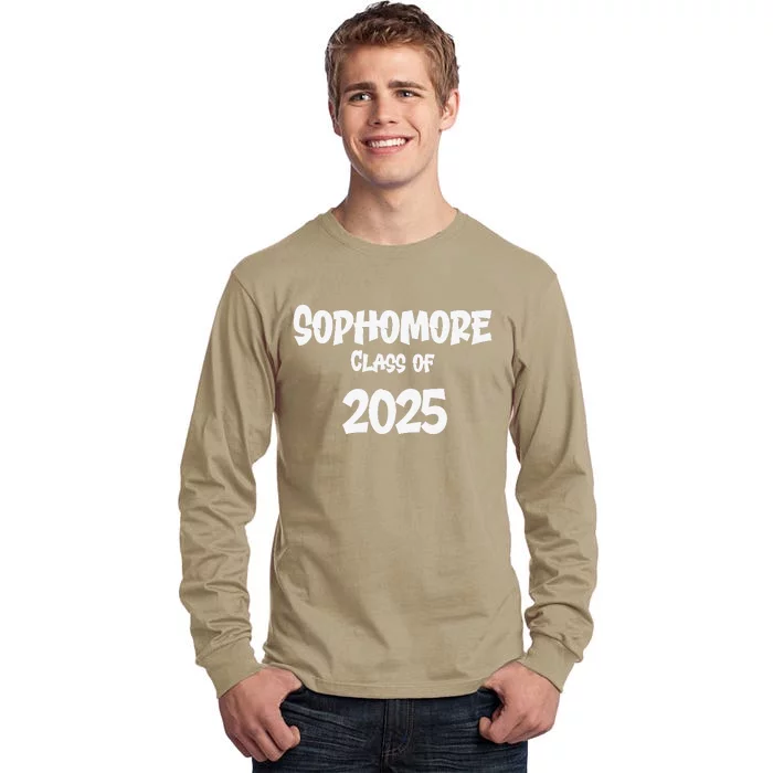 First Day Of Sophmore Year Tenth Grade Back To School 2025 Tall Long Sleeve T-Shirt