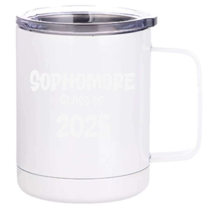 First Day Of Sophmore Year Tenth Grade Back To School 2025 Front & Back 12oz Stainless Steel Tumbler Cup