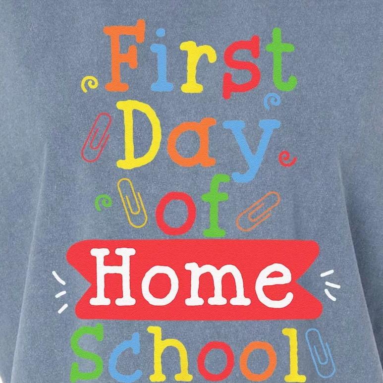 First Day Of School Homeschool Teacher Garment-Dyed Women's Muscle Tee