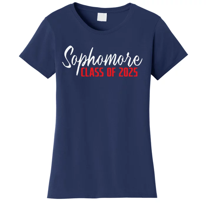 First Day Of Sophomore Year Class Of 2025 First Day Of 10th Women's T-Shirt