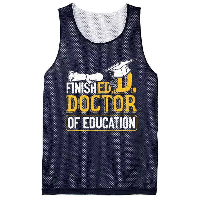 Finished Doctor Of Education Doctorate Degree Mesh Reversible Basketball Jersey Tank