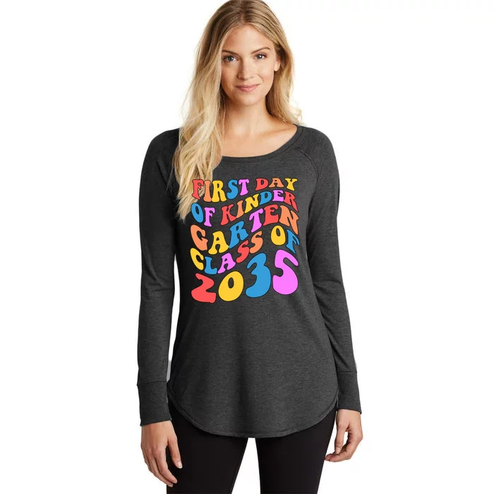 First Day Of Kindergarten Class Of 2035 Colorful Women's Perfect Tri Tunic Long Sleeve Shirt