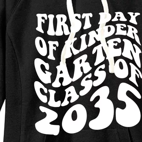 First Day Of Kindergarten Class Of 2035 Retro Women's Fleece Hoodie