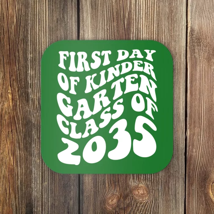 First Day Of Kindergarten Class Of 2035 Retro Coaster