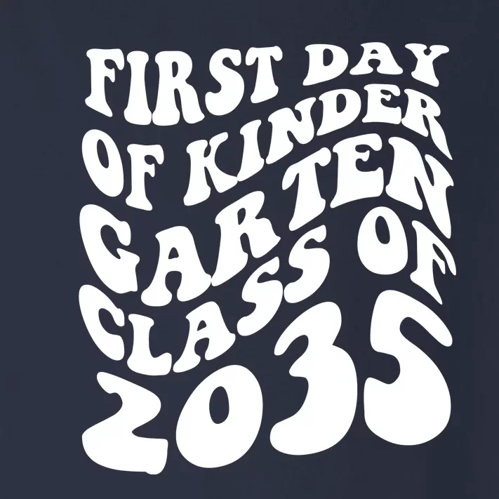 First Day Of Kindergarten Class Of 2035 Retro Toddler Long Sleeve Shirt