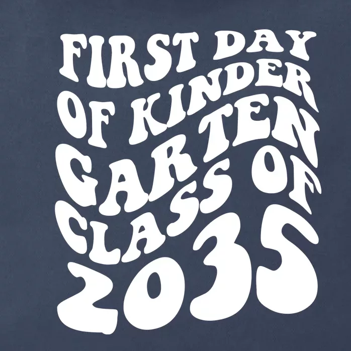 First Day Of Kindergarten Class Of 2035 Retro Zip Tote Bag