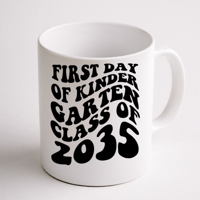 First Day Of Kindergarten Class Of 2035 Retro Front & Back Coffee Mug