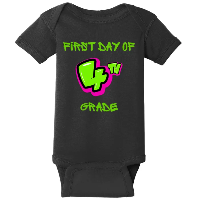 First Day Of 4th Grade Back To School Baby Bodysuit