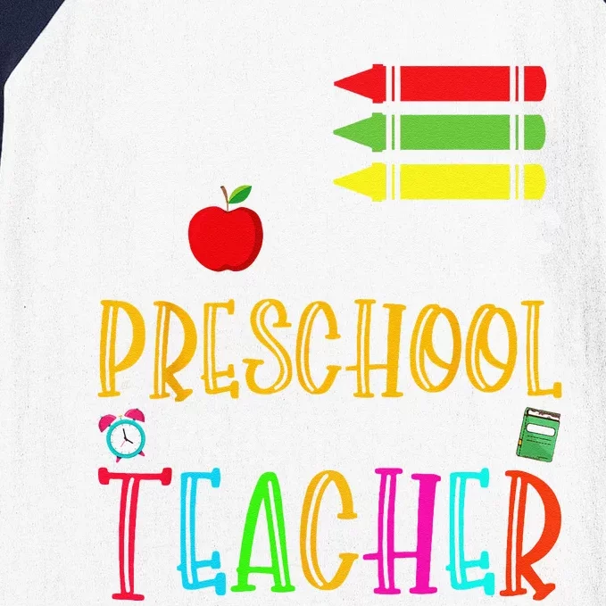 First Day Of Preschool Pray For My Teacher Back To School Gift Baseball Sleeve Shirt