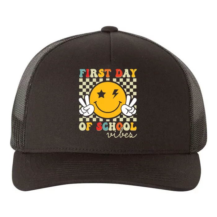 First Day Of School Vibes Back To School Teachers Students Yupoong Adult 5-Panel Trucker Hat