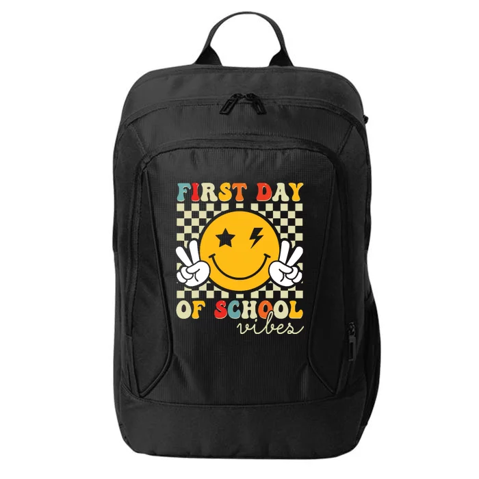 First Day Of School Vibes Back To School Teachers Students City Backpack