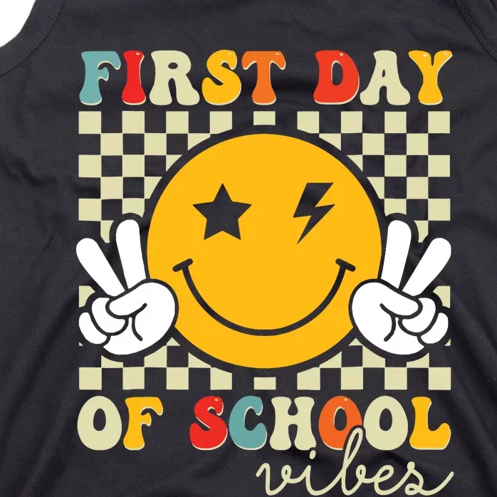 First Day Of School Vibes Back To School Teachers Students Tank Top