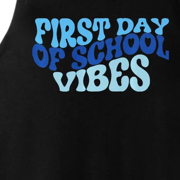 First Day Of School Vibes Ladies Tri-Blend Wicking Tank