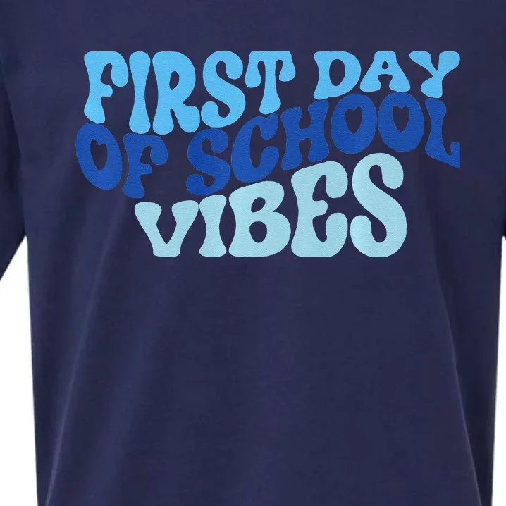 First Day Of School Vibes Sueded Cloud Jersey T-Shirt