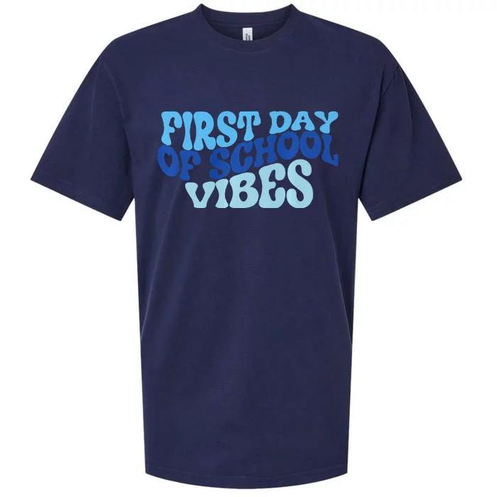 First Day Of School Vibes Sueded Cloud Jersey T-Shirt