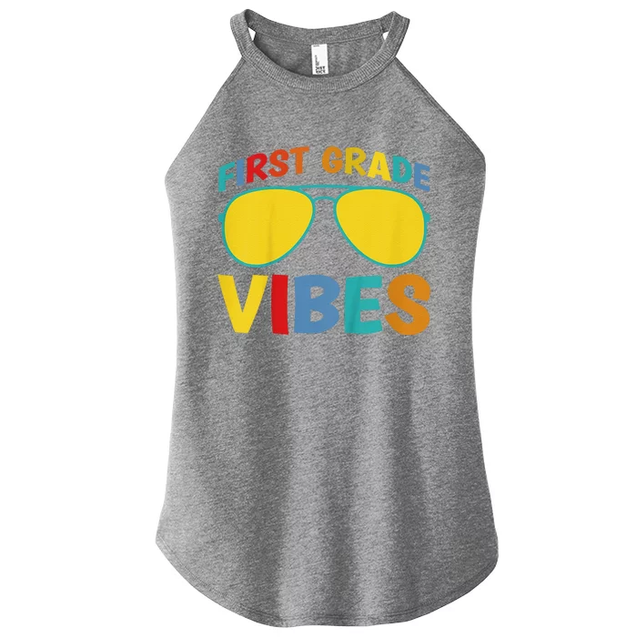 First Day Of School 1st Grade Vibes First Grade Women’s Perfect Tri Rocker Tank