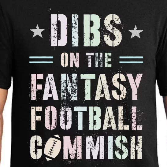 Funny Dibs On The Fantasy Football Commish Game Commissioner Pajama Set