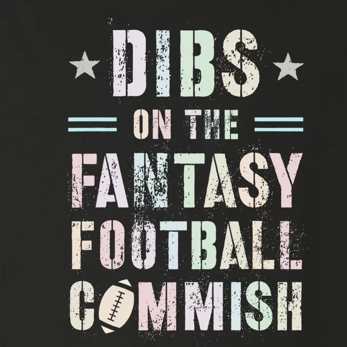 Funny Dibs On The Fantasy Football Commish Game Commissioner Toddler Long Sleeve Shirt