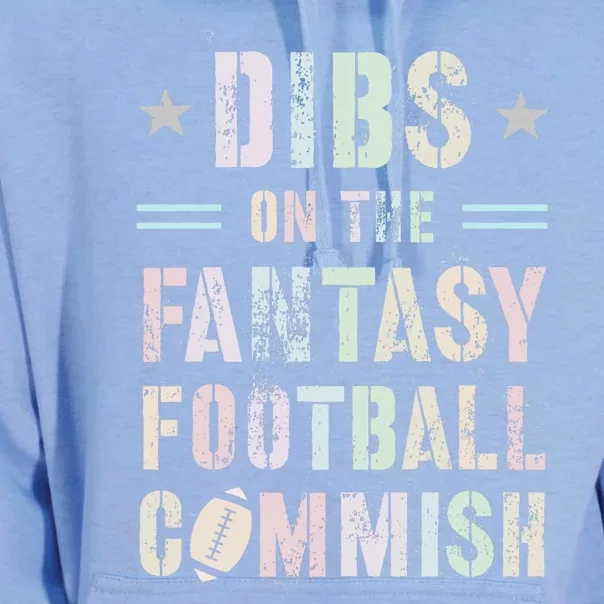 Funny Dibs On The Fantasy Football Commish Game Commissioner Unisex Surf Hoodie