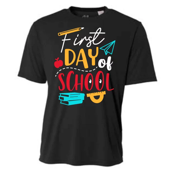 First Day Of School Cute Gift Cooling Performance Crew T-Shirt