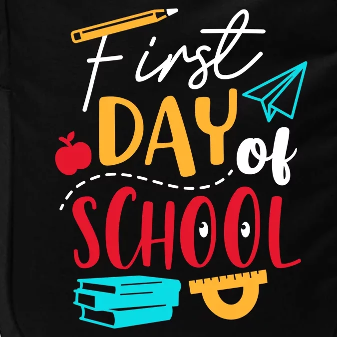 First Day Of School Cute Gift Impact Tech Backpack