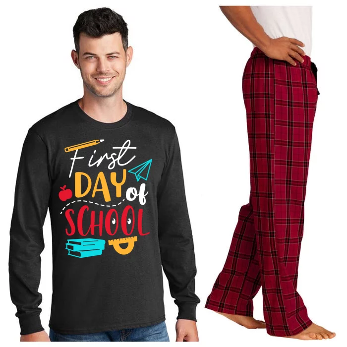 First Day Of School Cute Gift Long Sleeve Pajama Set