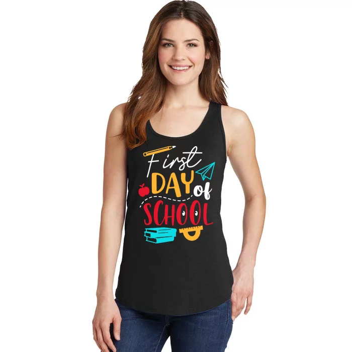 First Day Of School Cute Gift Ladies Essential Tank