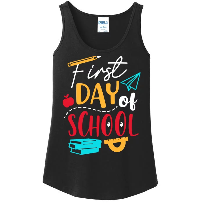 First Day Of School Cute Gift Ladies Essential Tank