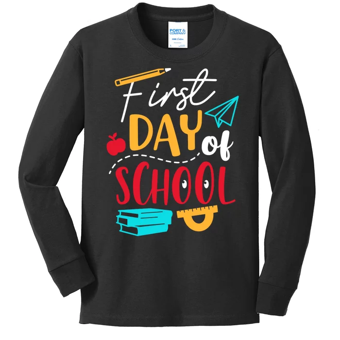 First Day Of School Cute Gift Kids Long Sleeve Shirt