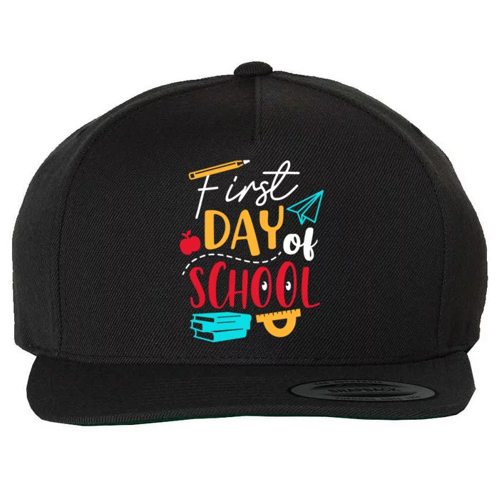 First Day Of School Cute Gift Wool Snapback Cap