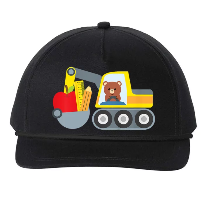 First Day Of School Back To School Supply Truck Snapback Five-Panel Rope Hat