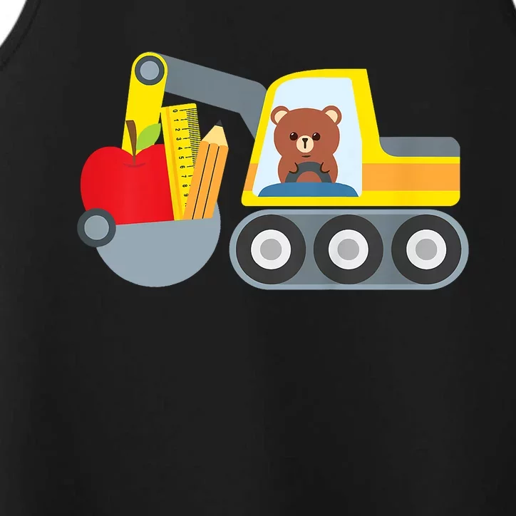 First Day Of School Back To School Supply Truck Performance Tank