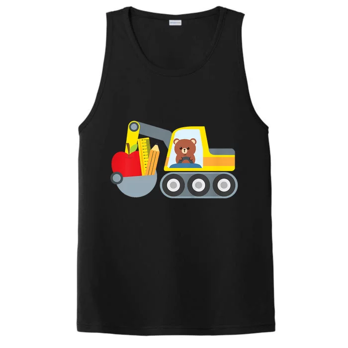 First Day Of School Back To School Supply Truck Performance Tank