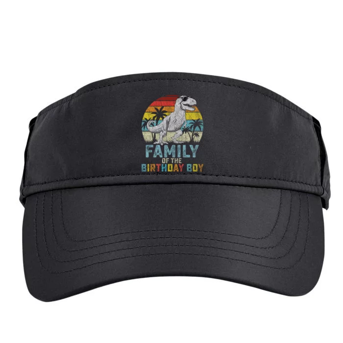 Family Dinosaur Of The Birthday Matching Family Adult Drive Performance Visor