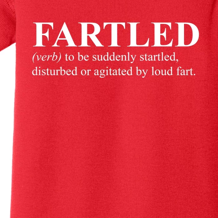 Fartled Definition Of A Fart Funny Baby Bodysuit