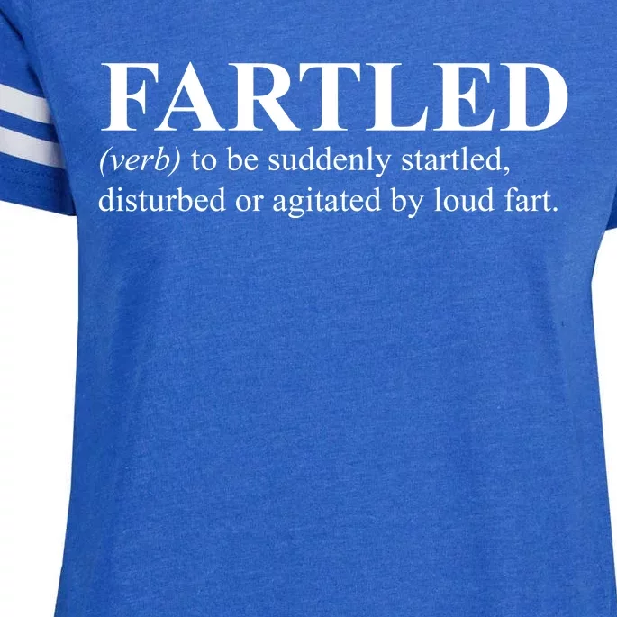 Fartled Definition Of A Fart Funny Enza Ladies Jersey Football T-Shirt