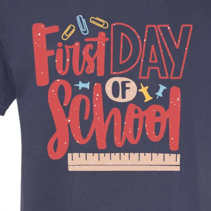 First Day Of School Cute Education Garment-Dyed Heavyweight T-Shirt